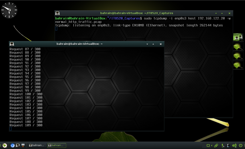Normal HTTP traffic capture
